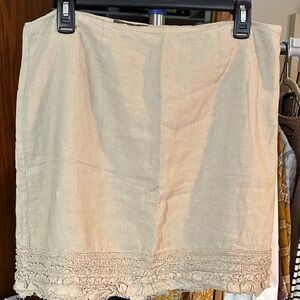 Tommy Bahama tan linen Skirt